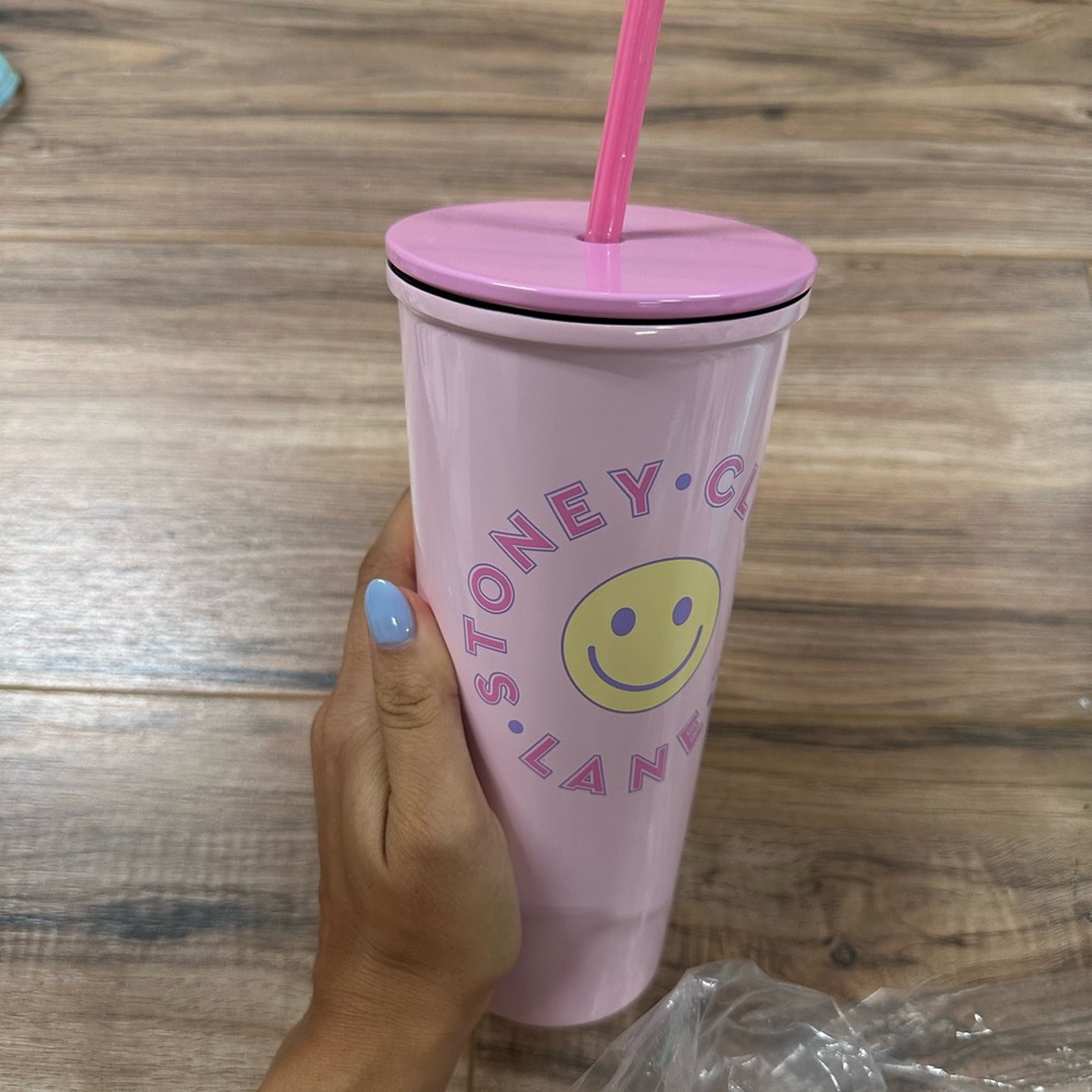 Stoney Clover Lane x Target Stainless Steel Tumbler with Straw Light Pink - Picture 2 of 2